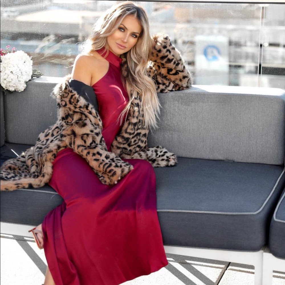 Jay Godfrey- Burgundy Cameo Gown Size 0